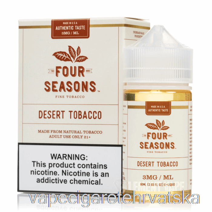 Vape Hrvatska Desert Tobacco - četiri Godišnja Doba - 60ml 12mg